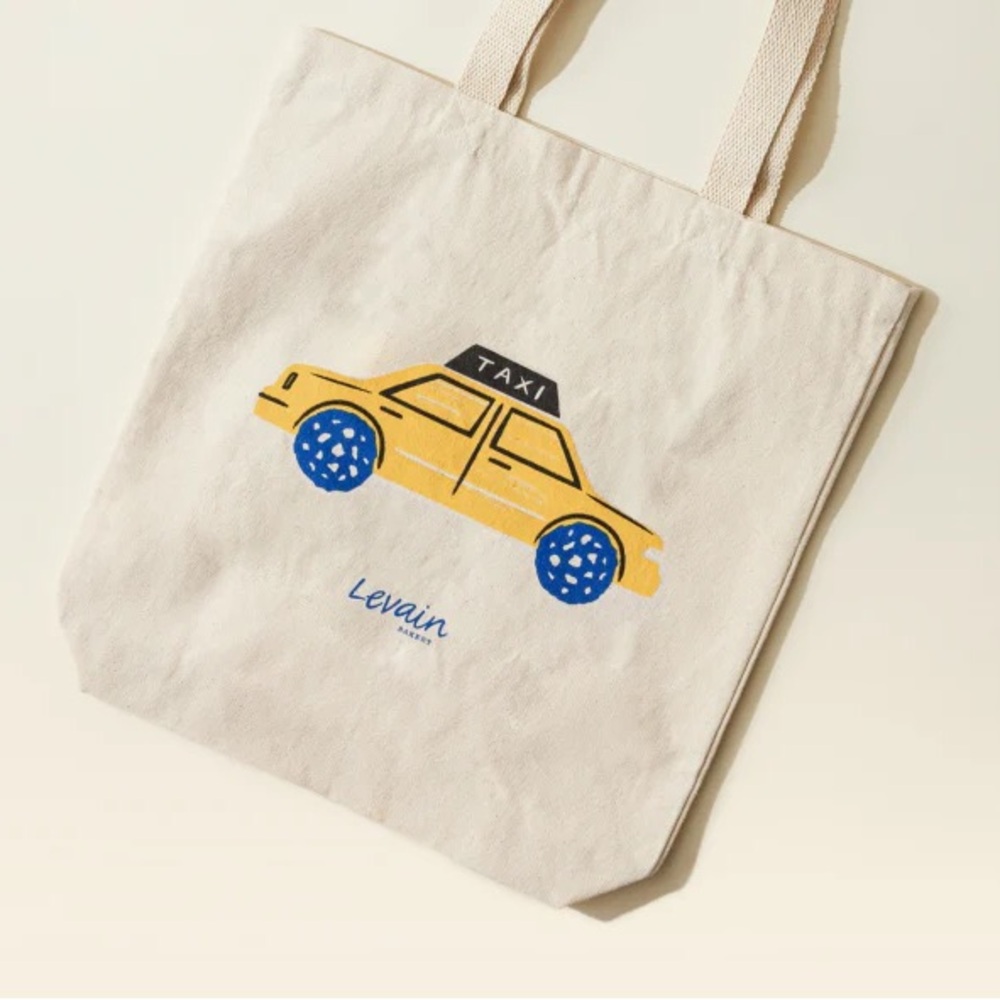 Levain Bakery taxi cab tote bag